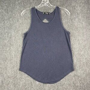 Athleta Breezy Navy Cutout Racerback Top Women Size XSmall EUC